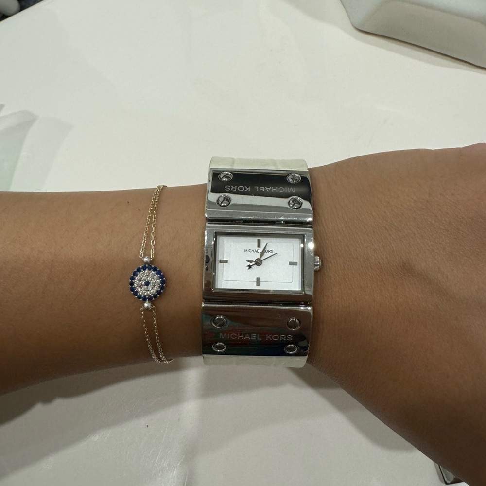 Michael Kors Embossed Leather Watch
